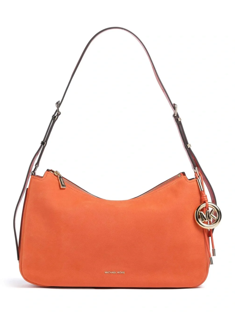 Michael Kors Nolita Mimosa Orange Medium Hobo Leather Bag